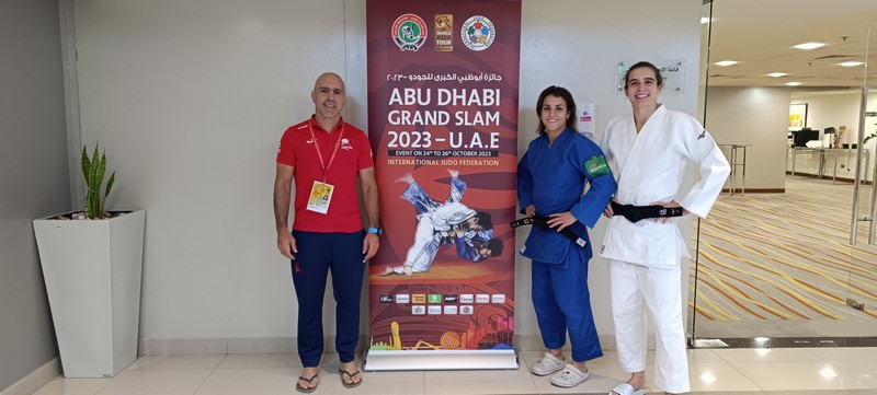 Ariane y Jaione en el Grand Slam de Judo de Abu-Dhabi. 24-10-23